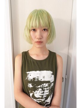 レコ 渋谷(LECO) ペールグリーン×ボブ