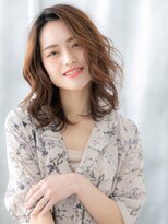 ドクターズサロン LAB 小山店&nbsp;外国人風かき上げ前髪グラマラスカールセミディｉ小山20代30代