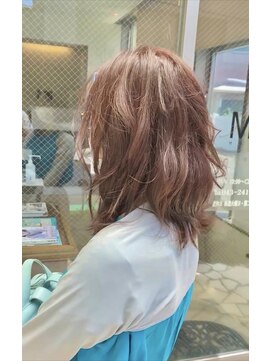 エムスリーヘアー 西千葉店(Mlll HAIR) 20.30.40.50代にオススメ 大人ピンクブラウンカラー