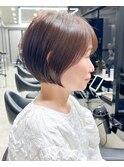 30代40代50代耳かけショート前髪なしハンサムショートカット