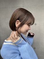 オアシス アヴェダ 表参道(OASIS AVEDA) 透け感顔まわり似合わせ韓国くびれレイヤー切りっぱなしボブ