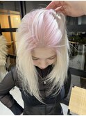 10代20代30代40代韓国風ボブルーツカラーピンクカラー