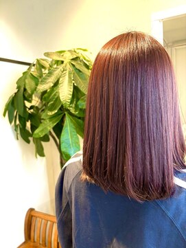 エイト 熊谷店(EIGHT) お客様スタイル_デザインカラー　ミディアム