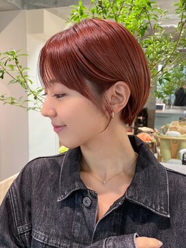 ミィ 浦和(mee) デザインカラールイヤーカット/ウェットヘア/オリーブページュ