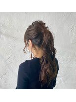 ガネーシャ(ganesya)&nbsp;ポニーテールアレンジ