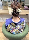 ゆるふわシニョン