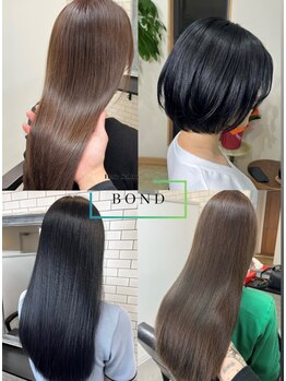 ボンド(BOND)の写真/【美髪を目指すならBOND☆】傷んだ髪を徹底補修！高級TOKIOトリートメントで艶のある美髪へ導きます♪