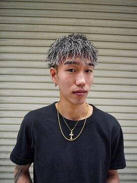 メンズグルーミングナンバーナイン(MEN'S GROOMING NUMBER NINE) ホワイトメッシュ/ツイスパ/メンズパーマ