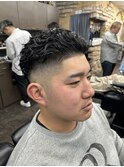 長め極道パーマ
