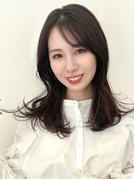 ケーツー あべのキューズモ－ル店(K-two) セミロングヘア*レイヤーカット*上品ブラウン*髪質改善*白髪染め