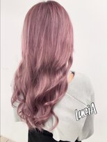 ルシア 京都四条河原町烏丸(LuciA)&nbsp;【レミー100%/54cm】シールエクステ×ブリーチ×ピンクカラー