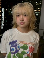 ベレーザ 渋谷(BELEZA)&nbsp;13932ブリーチ＆ダブルカラーウルフレイヤーニュアンスカラー