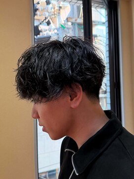 シャドウパーマ×刈り上げ