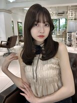 フォルテ 表参道店(FORTE)&nbsp;くびれヘア/アプリコットオレンジ/ハイライトカラー