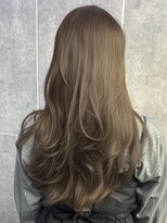 アマトウキョウスマートサロン(AMA TOKYO×Smart Salon)&nbsp;ヘーゼルベージュ　ブリーチなし　レイヤーカット　海外風