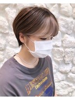 ヘアサロン エフ 渋谷(F)&nbsp;#フェイスフレーミング#ハンサムショート#ダブルカラー