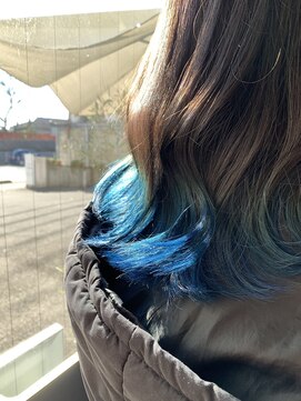 タオ(tao) 裾カラー×ブルー