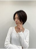 前髪なし首スッキリショート