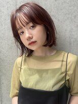 ラダ(Lada)&nbsp;【LadA 城本英恵】 レッド系カラーボブ