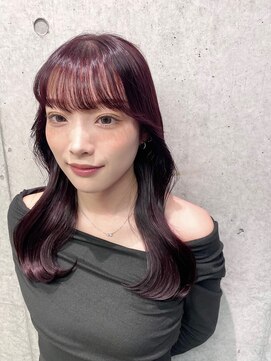 クラム(clam.) ブリーチなしチェリーレッド