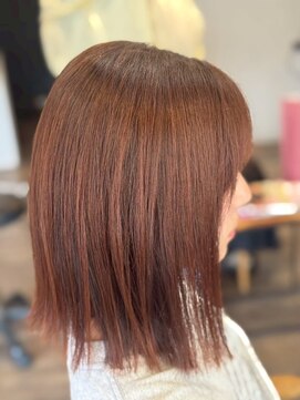 アガヴェ(AGAVe) ツヤ感ストレート/暖色ブラウン/あご下ミニボブ