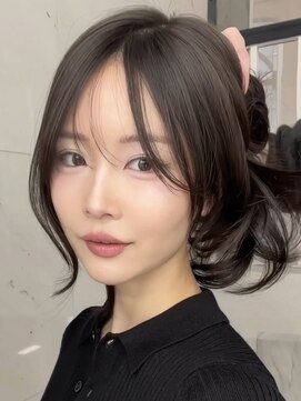 ヨロ 渋谷(YOLO) 韓国ヘアーハッシュカットレイヤーカットハイライトカラー