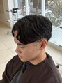 アース 天童店(HAIR&MAKE EARTH)&nbsp;センター分け毛流れパーマ【初パーマで垢抜けたい方におすすめ】