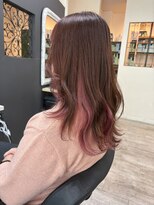 ユラ(YURA) インナーカラー ピンクベージュ 【姫路/姫路駅】