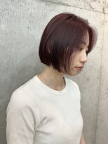 シア(XIA) ワインレッド×ボブ