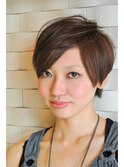 リーゼント風縦長ショート