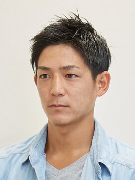 髪トモ ハタナカ メンズ２ブロックベリーショート