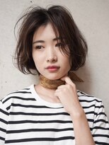 ラルジュ(large)&nbsp;【large】やわらかなワンカールボブ/フェザーバング　by鈴木貴仁