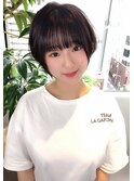 【The Ect 心斎橋】ダブルバング×ナチュラルマッシュショート