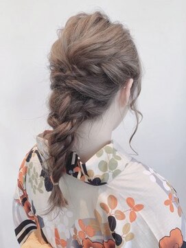 ヘアーアンドスパ フェリーチェ ミチ 野田屋町店(HAIR&SPA felice MICHI) 編みおろしヘアー