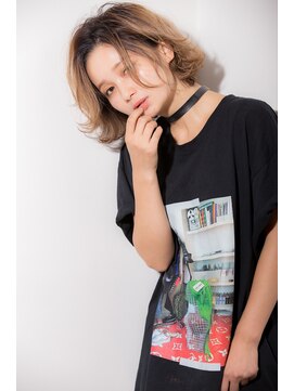 ヴェイン 渋谷(vain) 【vain#B】横顔も可愛い☆透けるような外ハネボブ☆