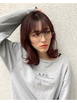 ミリ 千歳烏山(Mili CARE&SPA) 【Mili 千歳烏山】ラベンダーグレージュ×外ハネ大人ミディアム