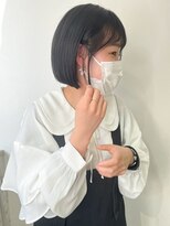 ジェム(GEM) ミニボブ/切りっぱなし/暗染カラー