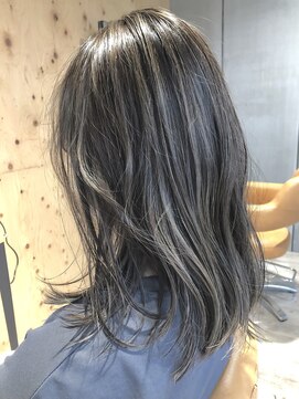 ジャストビューティ ルフレ 金沢八景店(Just Beauty Rufure) マロンベージュ/Aラインボブ/かきあげ/金沢八景