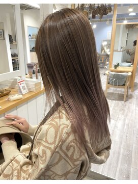 ジジ フィーカ 佐野(Gigi fika) コントラスト低めバレイヤージュ