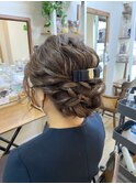 卒業式シニヨンアップアレンジ【ヘアセット/立川/立川/国分寺】