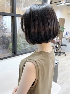 ニット 銀座(knit) 《knit銀座》大人黒髪20代30代40代ショートボブ丸み前下がり