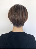 丸みショート/前髪/顔周りカット/透明感/20代30代40代50代