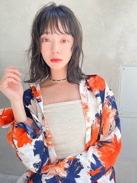 ロイジー(roijir) 表参道roijir　シースルーバング×ダークシルバー