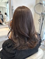 ザックラフィネ(ZACC raffine)&nbsp;鎖骨ミディ/アッシュグレージュ/艶カラー/トリートメント/前髪