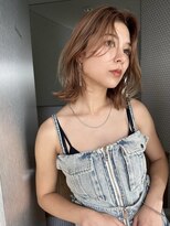 サイン 渋谷(SIGN)&nbsp;レイヤーカットイヤリングカラーインナーカラーケアブリーチ