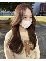 イキプラスディードットログ 大和八木駅前店(ikii+D.Log) 柔らかマロンベージュ韓国ヘア 艶巻き 大和八木 橿原 奈良