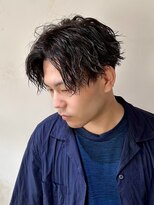 クイーン バイ ノイズ 西院(QUEEN by noism)&nbsp;ビジネスショートスパイキーショートパーマツーブロック刈り上げ