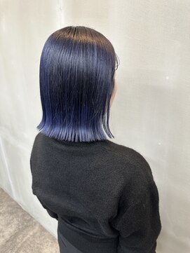 フレーム なんば店(FRAME) ▲ブリーチありグレーブルー