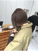 【VENTI 子安】切りっぱなしボブ×アッシュベージュ