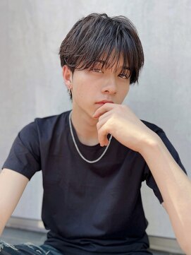 トルネード(TORNADO) メンズショートヘアマッシュショートパーマ丸顔面長K20240504